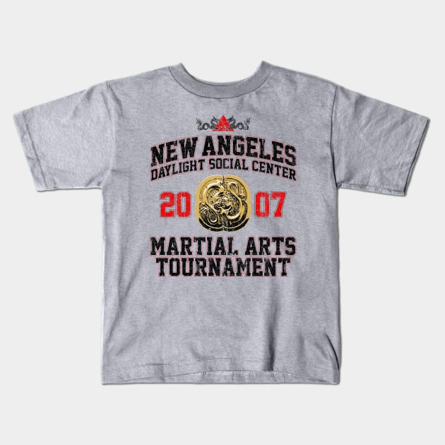 New Angeles 2007 Martial Arts Tournament (Variant) Kids T-Shirt by huckblade